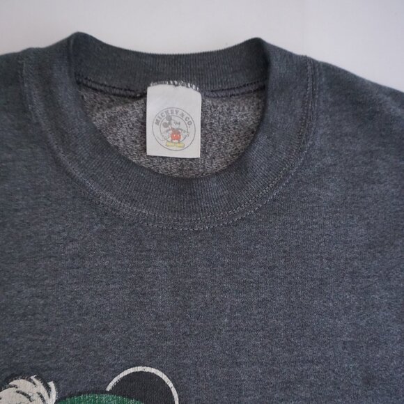 Vintage Mickey & Co Sweatshirt Gray Ski Graphic Disney Pullover 90s Cartoon L - Picture 10 of 12